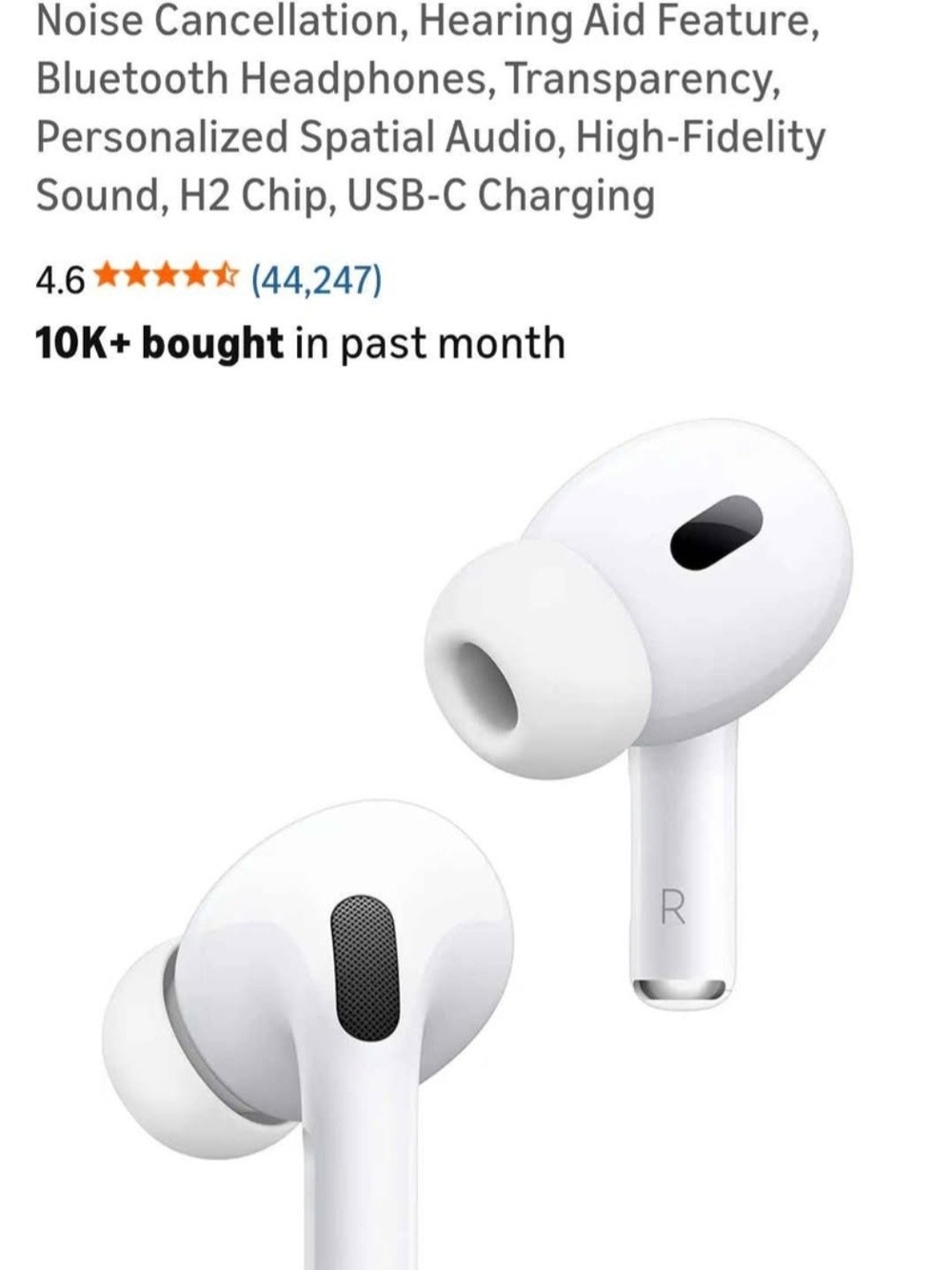 Wireless True Noise-Cancelling Earbuds in White